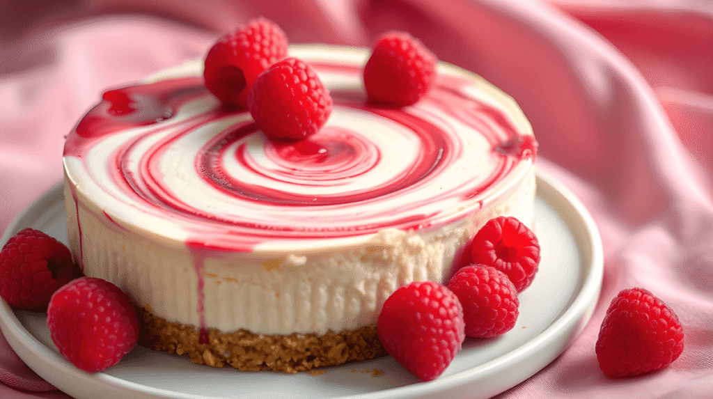 Raspberry Swirl Cheesecake