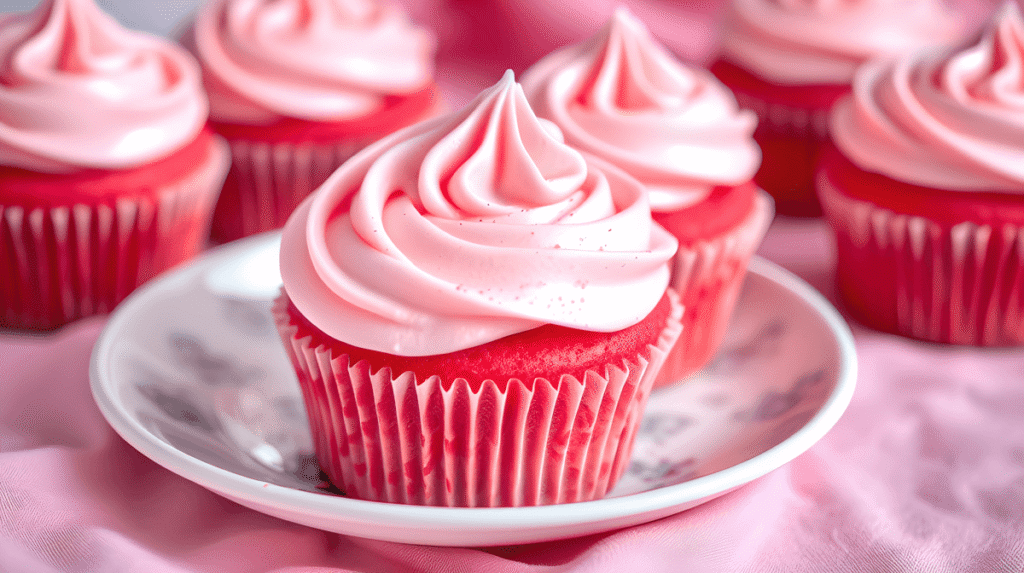 Pink Velvet Cupcakes