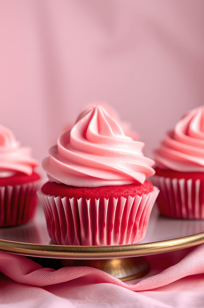 Pink Velvet Cupcakes