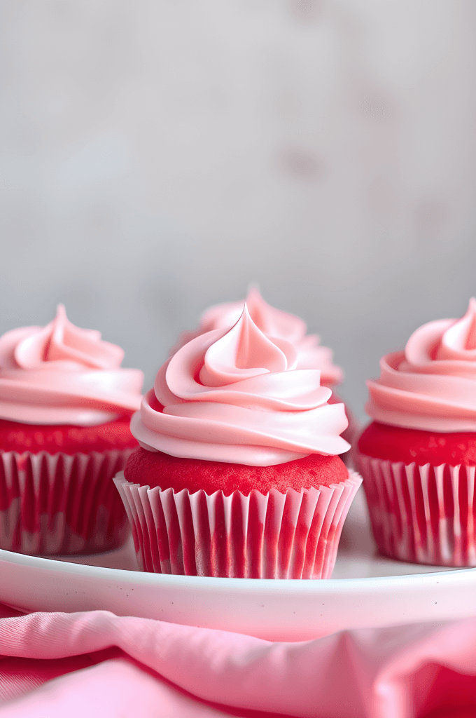 Pink Velvet Cupcakes