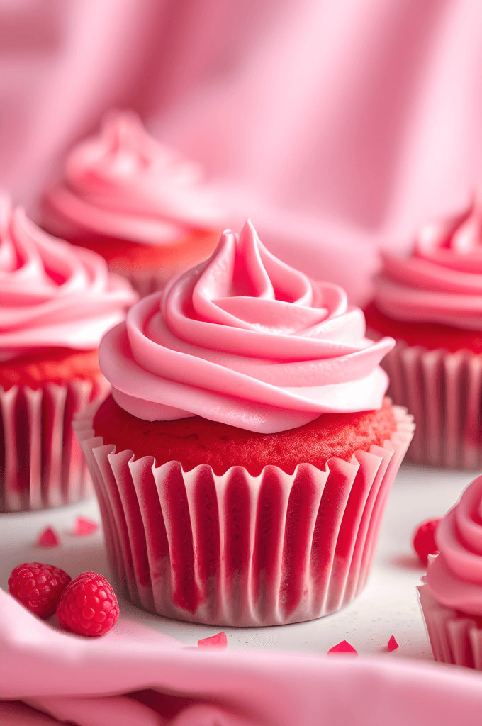 Pink Velvet Cupcakes