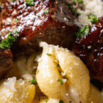 Garlic Butter Steak Bites & Parmesan Alfredo Shells