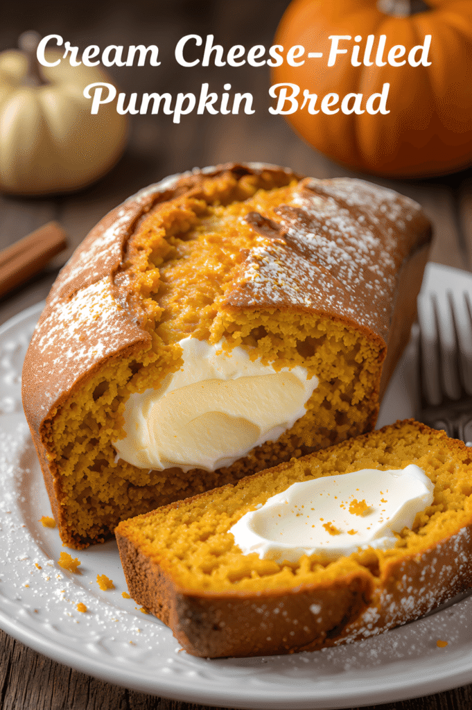 Cream Cheese-Filled Pumpkin Bread: The Ultimate Fall Indulgence! 2 Fresh ingredients for Cream Cheese-Filled Pumpkin Bread on rustic board