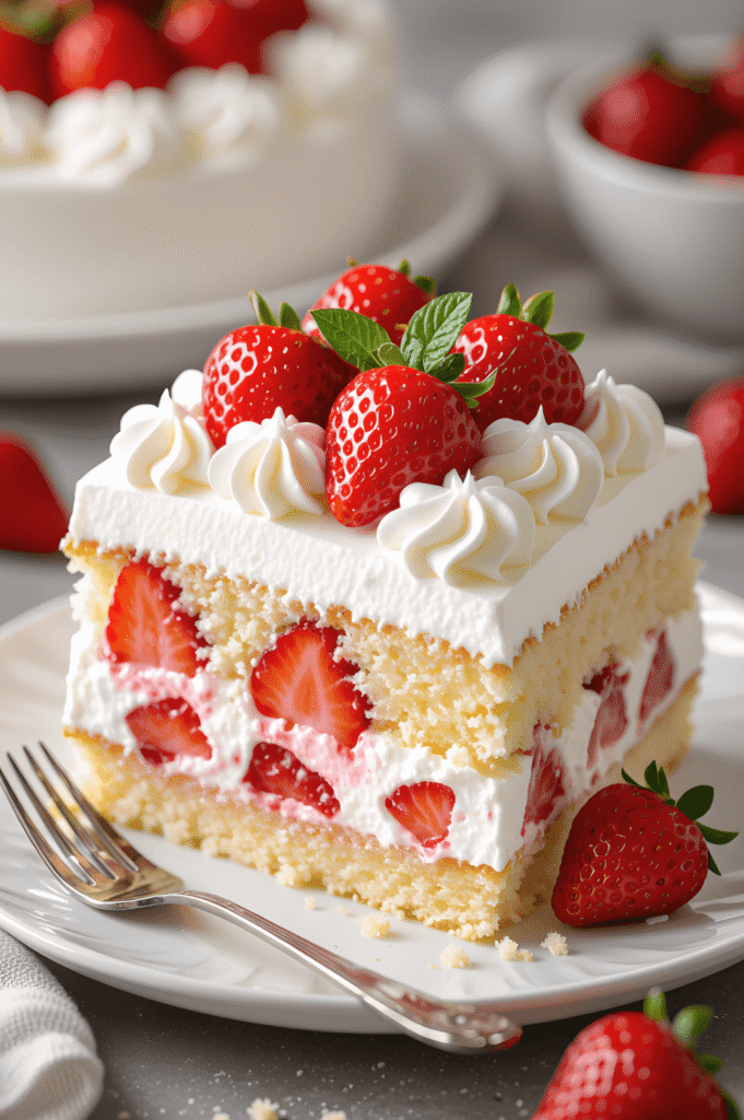 Strawberry Cheesecake Poke Cake: The Best Cake Ever! 2 Strawberry Cheesecake Poke Cake