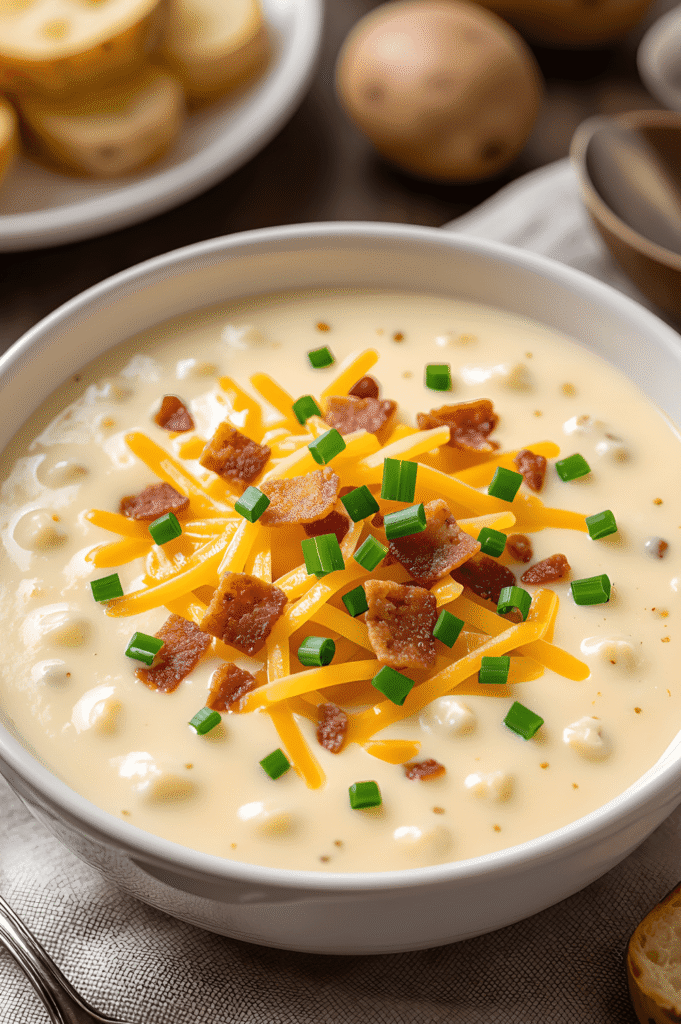 The Ultimate Creamy Loaded Baked Potato Soup 2 Creamy Loaded Baked Potato Soup