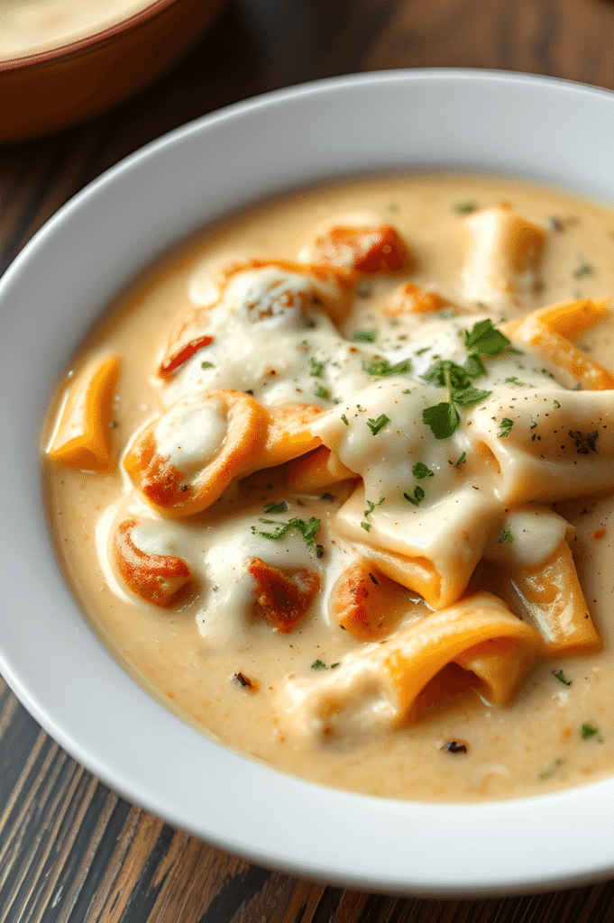 Decadent Creamy Alfredo Lasagna Soup 2 Decadent Creamy Alfredo Lasagna Soup