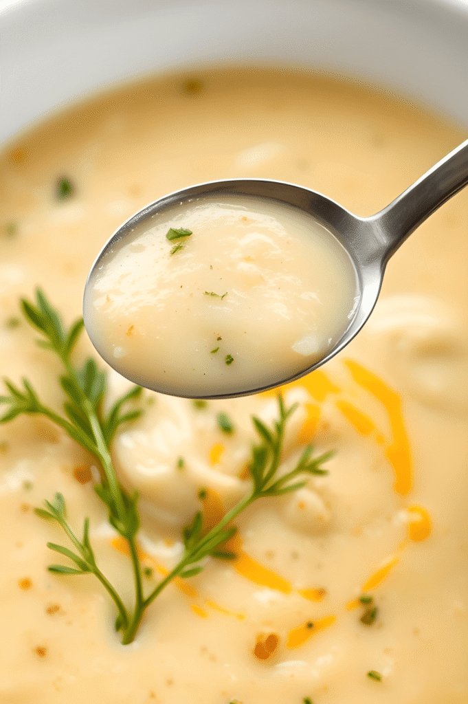Cheddar Garlic Herb Potato Soup 2 Cheddar Garlic Herb Potato Soup