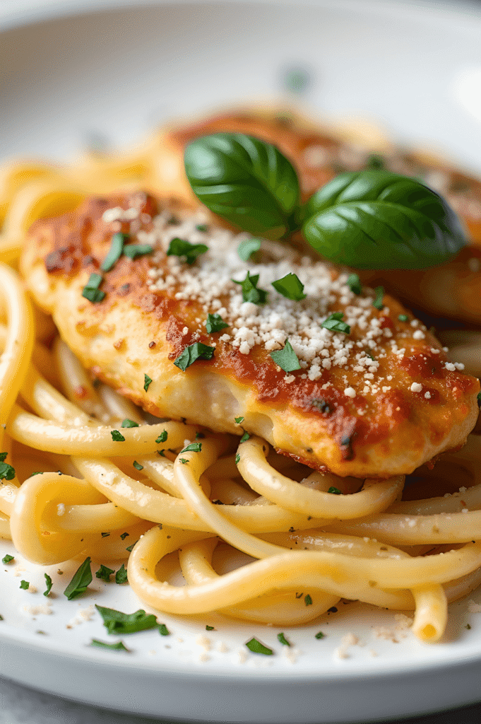 The Easiest, Most Delicious Easy Parmesan Chicken Pasta! 2 Easy Parmesan Chicken Pasta