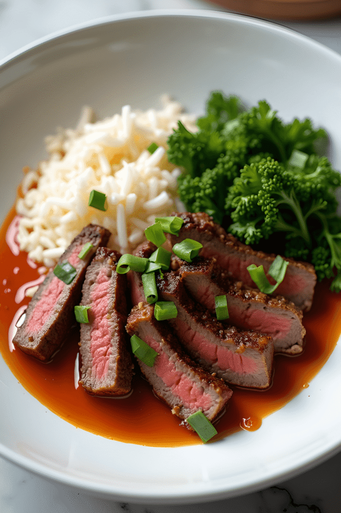 My Favorite Korean BBQ Steak Rice Bowls with Spicy Cream Sauce! 2 Korean BBQ Steak Rice Bowls with Spicy Cream Sauce