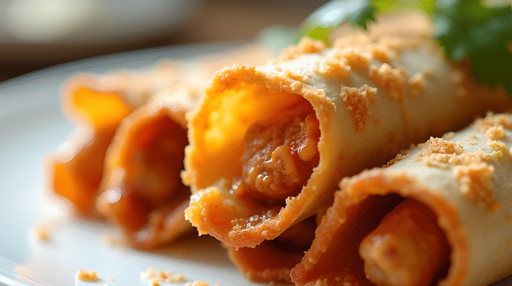 Crunchy Oven-Baked Chicken Taquitos
