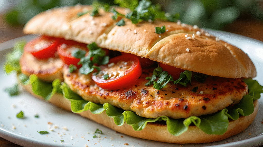 Chicken garlic sandwich recipe