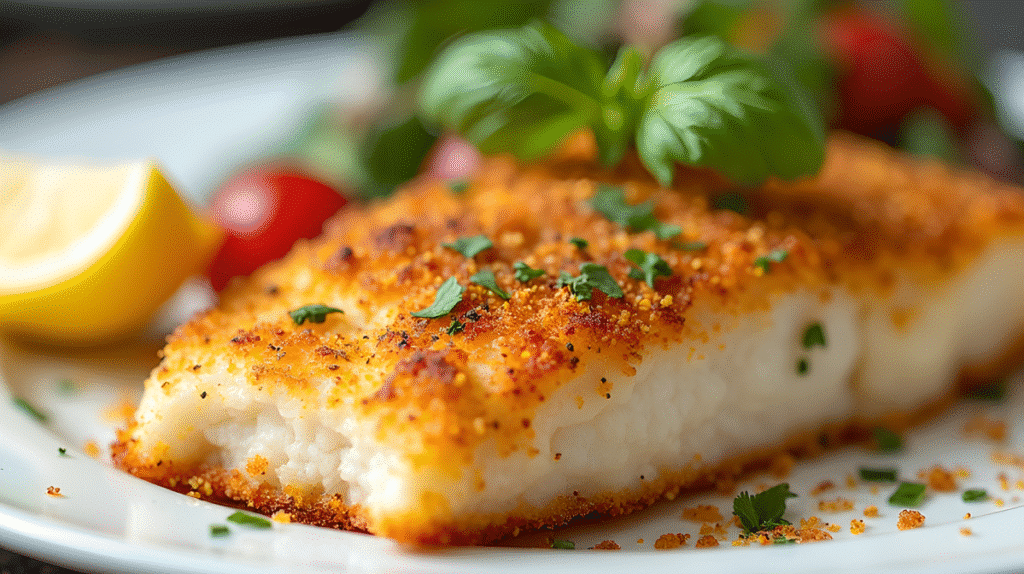 Crispy Air Fryer Parmesan Cod