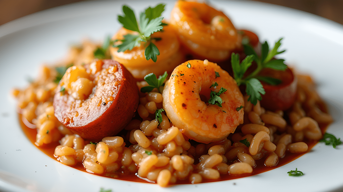 Easy One-Pot Shrimp Sausage Rice 1 Easy One-Pot Shrimp Sausage Dirty Rice