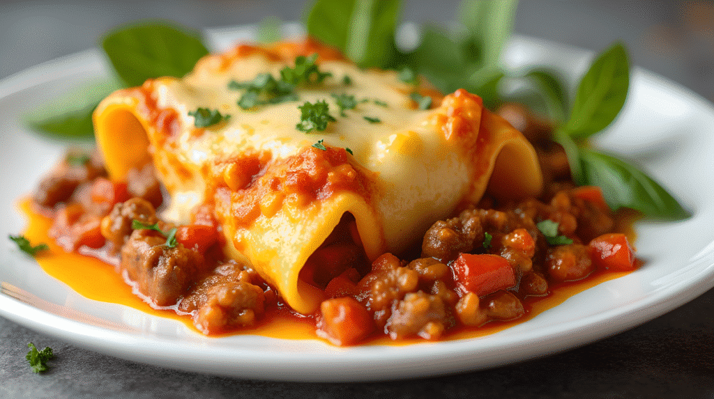 Cheesy Beef Enchilada Tortellini