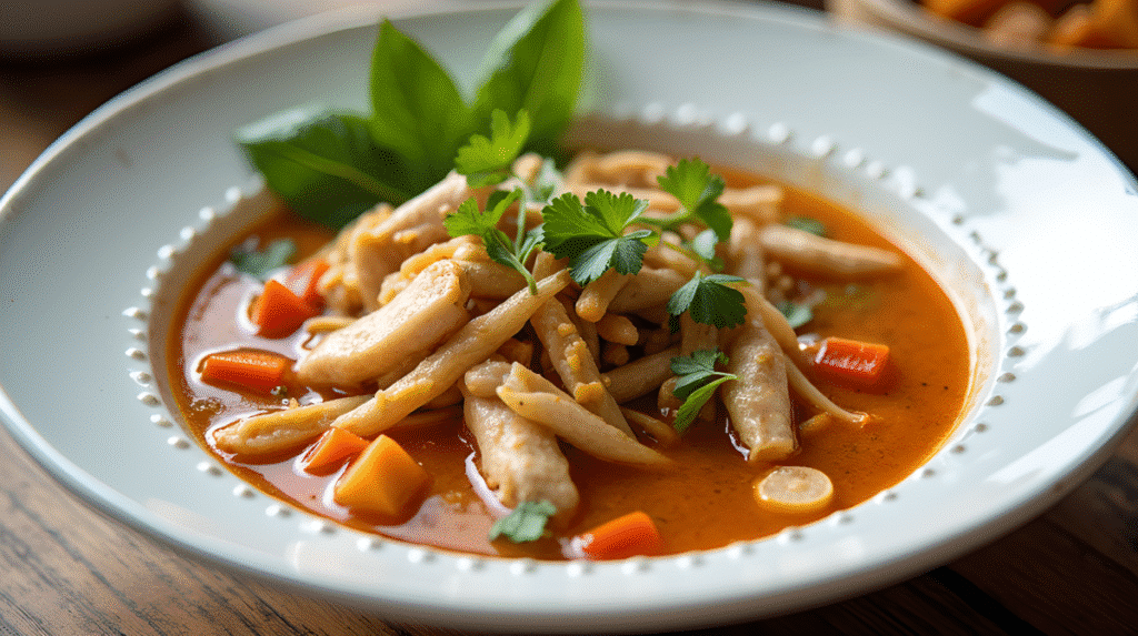 Thai chicken soup