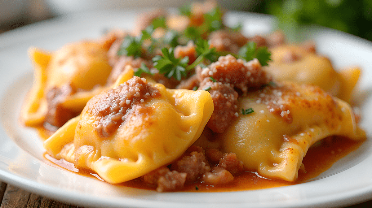 Crock Pot Pierogi Casserole With Kielbasa