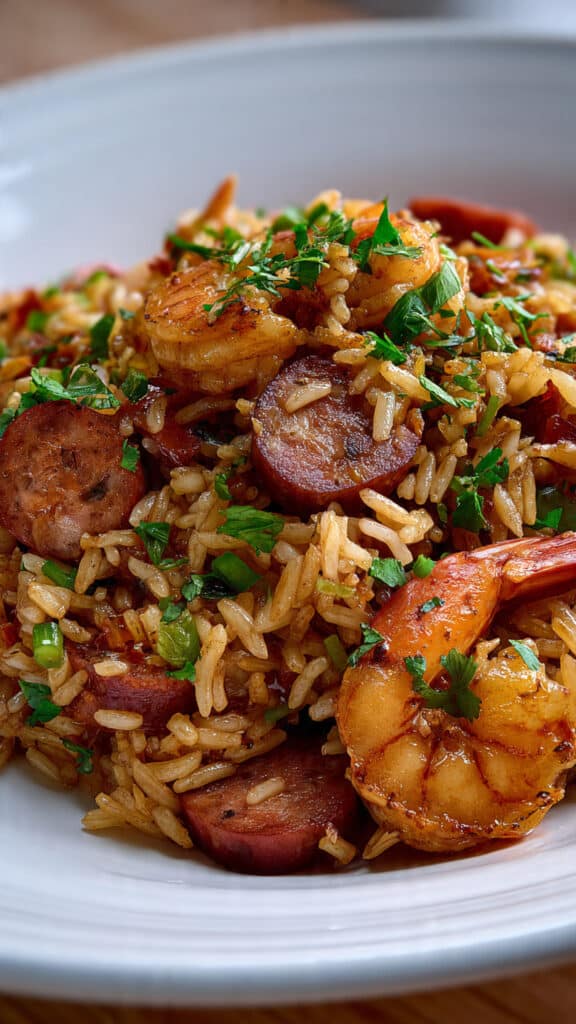 Easy One-Pot Shrimp Sausage Rice 2 Easy One-Pot Shrimp Sausage Dirty Rice