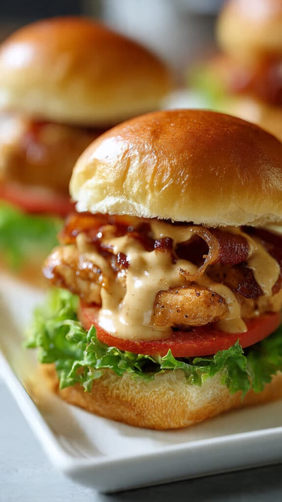 Honey Mustard BLT Chicken Sliders 2 Honey Mustard BLT Chicken Sliders