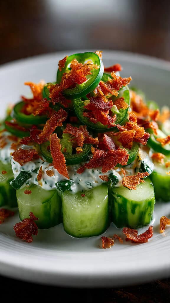Jalapeno Popper Cucumber Salad