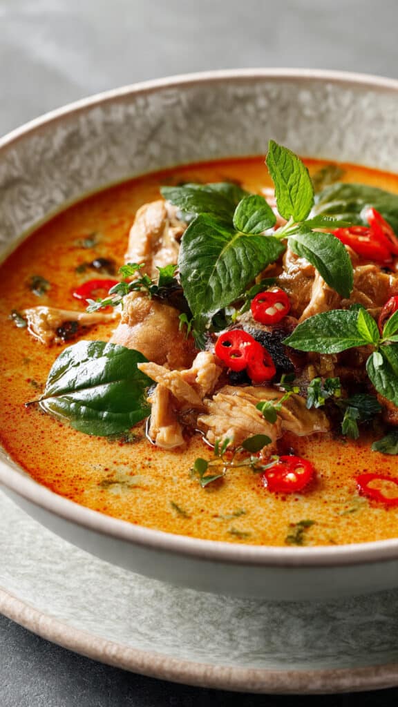 Cozy Thai Chicken Soup with Ginger and Turmeric 2 Thai chicken soup