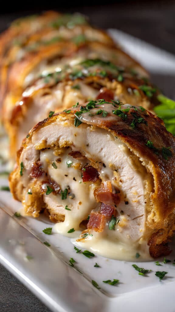 best chicken cordon bleu stromboli recipe hyperrealistic 1