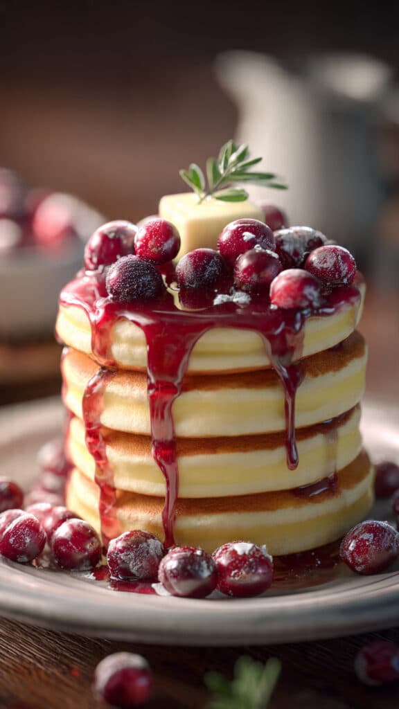 Fluffy Cranberry Orange Pancakes (The Perfect Holiday Breakfast!) 2 best cranberry orange pancakes recipe hyperrealistic highly 1