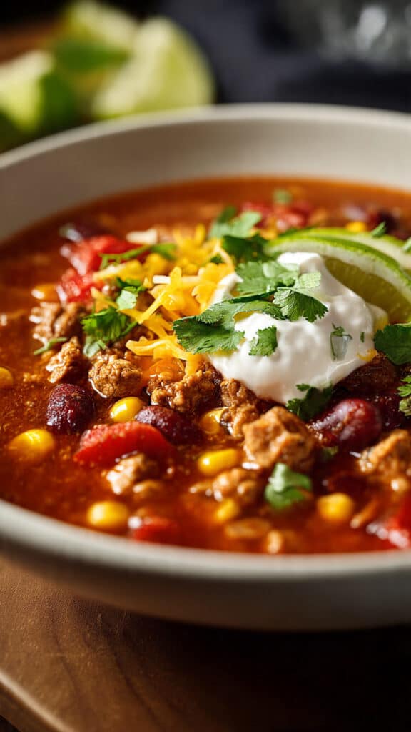 best high protein chicken taco soup recipe 1