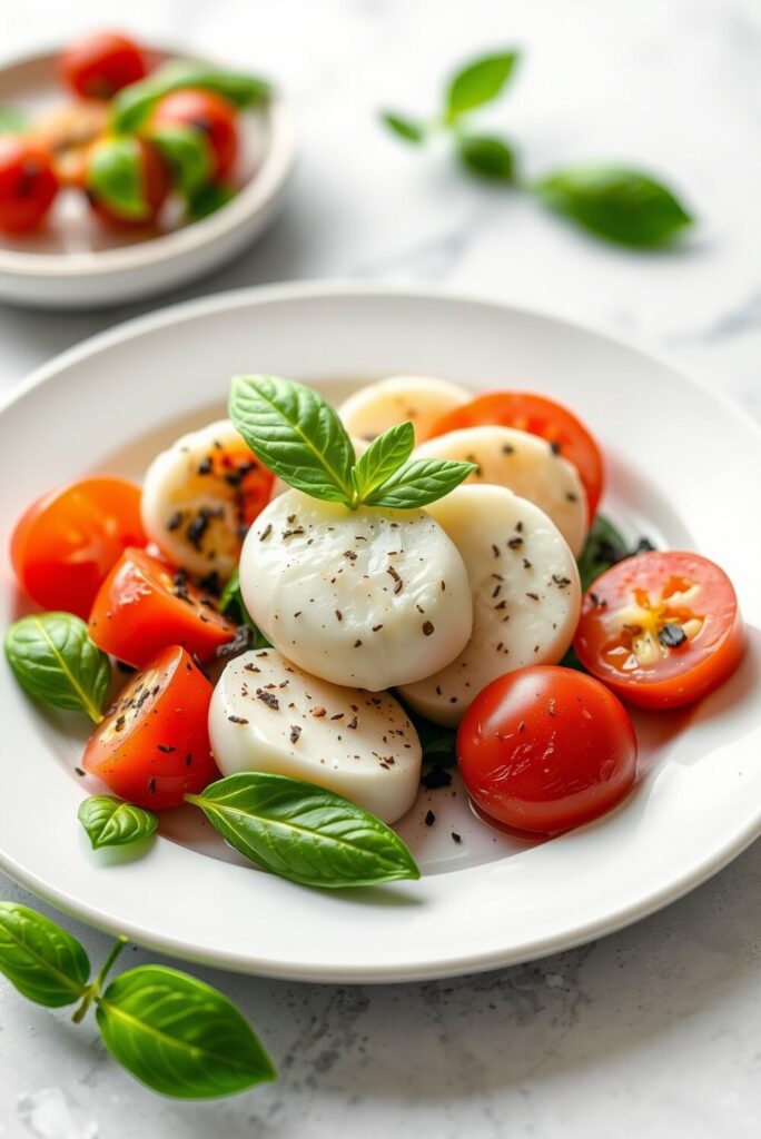 Easy Cucumber Caprese Salad