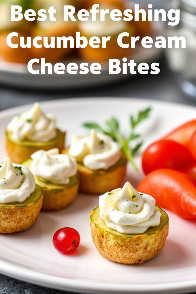 Refreshing Cucumber Cream Cheese Bites