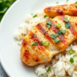 Zesty Cilantro Lime Chicken with Avocado and Jasmine Rice
