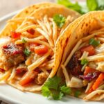 BBQ Chicken Coleslaw Wraps