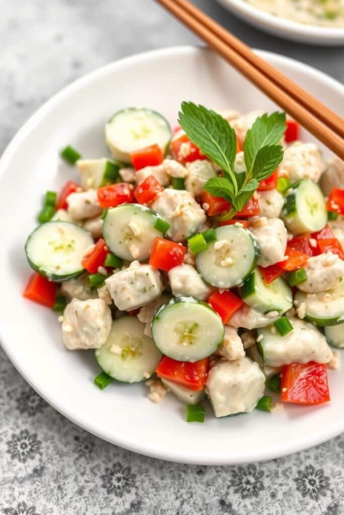 Creamy Asian Cucumber Salad Recipe With Refreshing Asian Flavors 2 Creamy Asian Cucumber Salad