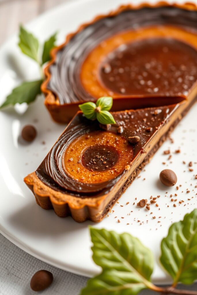 Dark Chocolate Pumpkin Tart Recipe For A Delicious Fall Dessert 2 Dark Chocolate Pumpkin Tart
