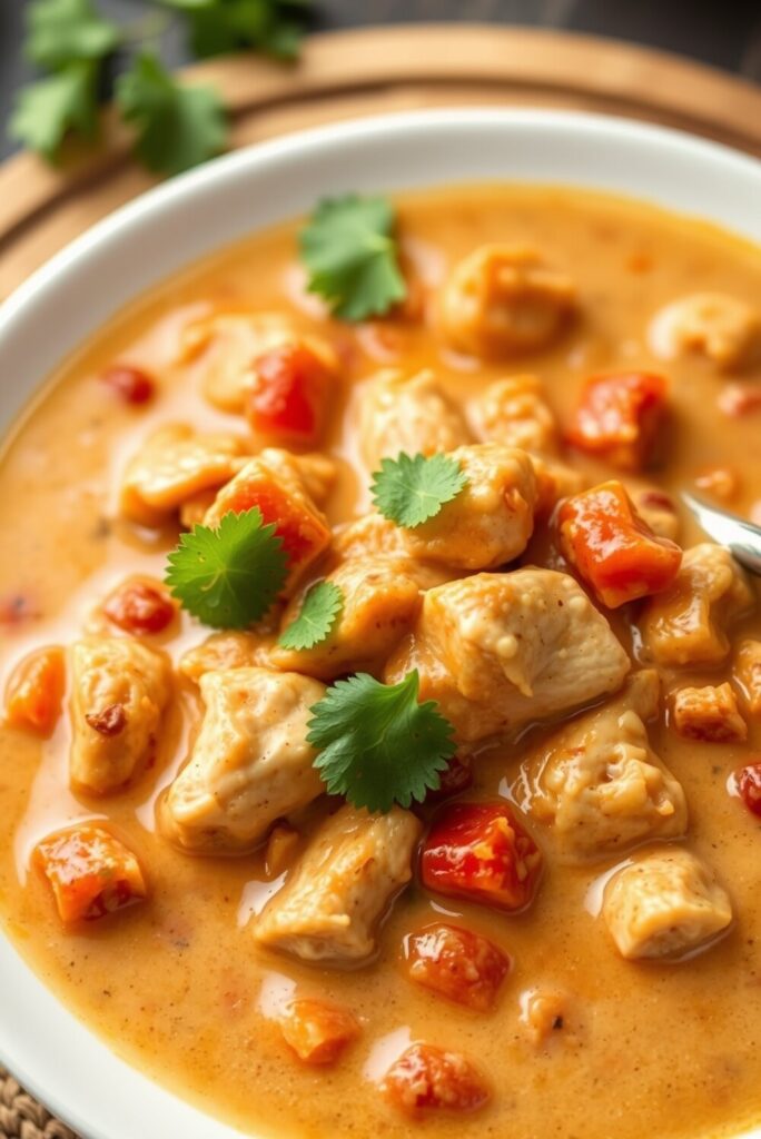 Slow Cooker Creamy Chicken Tortilla Soup