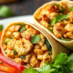 Thai Peanut Chicken Wrap