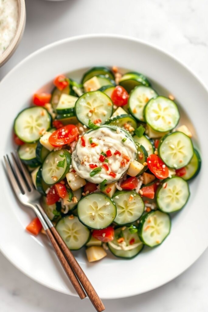 Creamy Asian Cucumber Salad Recipe With Refreshing Asian Flavors 4 Creamy Asian Cucumber Salad