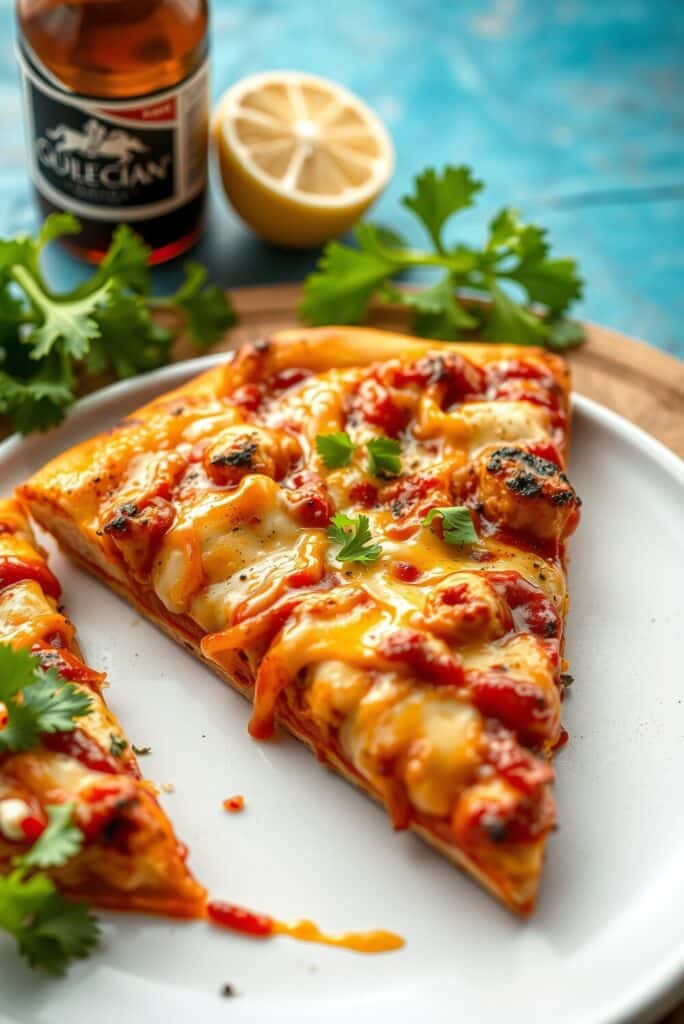 Cheesy BBQ Chicken Pizza