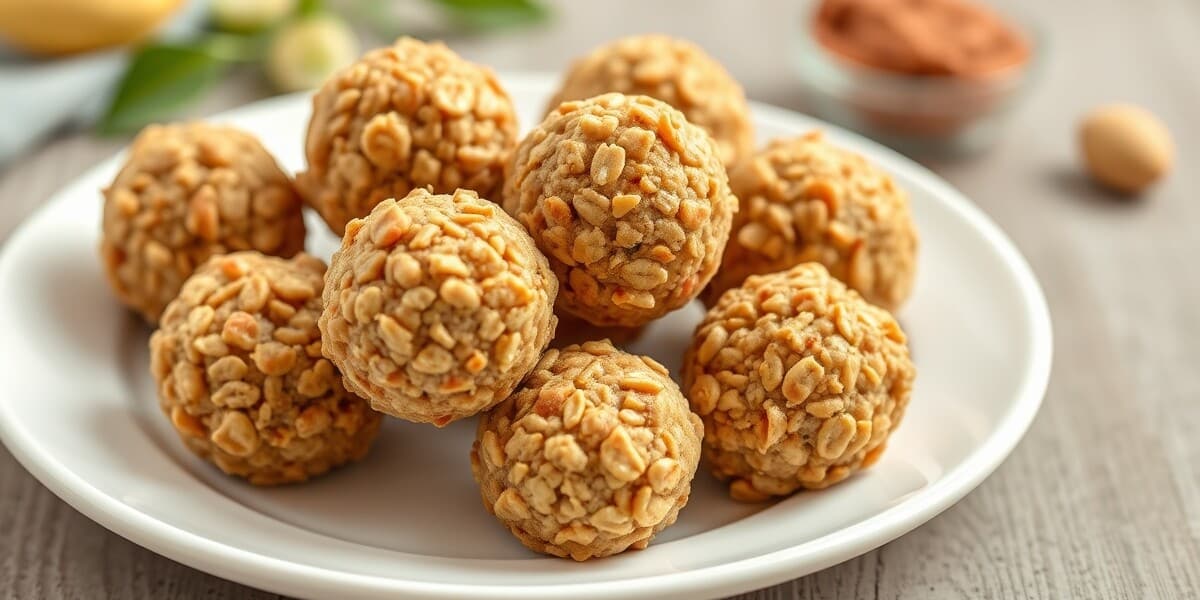 Peanut Butter Oatmeal Balls Recipe For Easy No-bake Snacks 1 Peanut Butter Oatmeal Balls