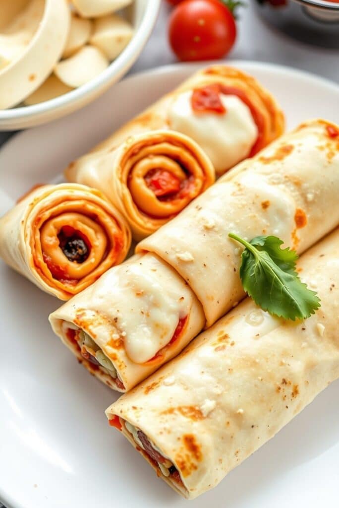The Easiest 10-Minute Tortilla Pizza Rolls (A Kid's Dream!) 2 Tortilla Pizza Rolls