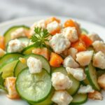 Quick Cucumber Salad with Crab Meat