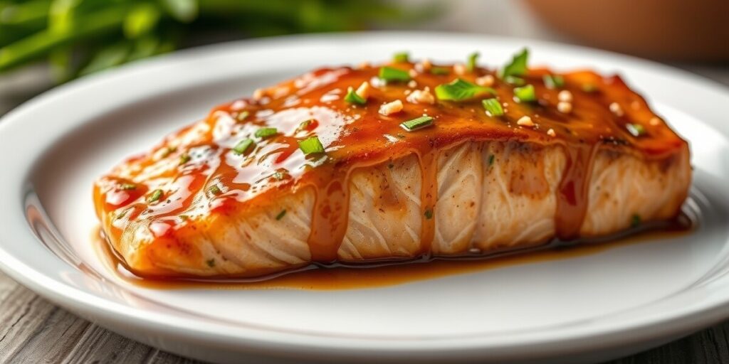 Salmon with Brown Sugar Garlic Glaze
