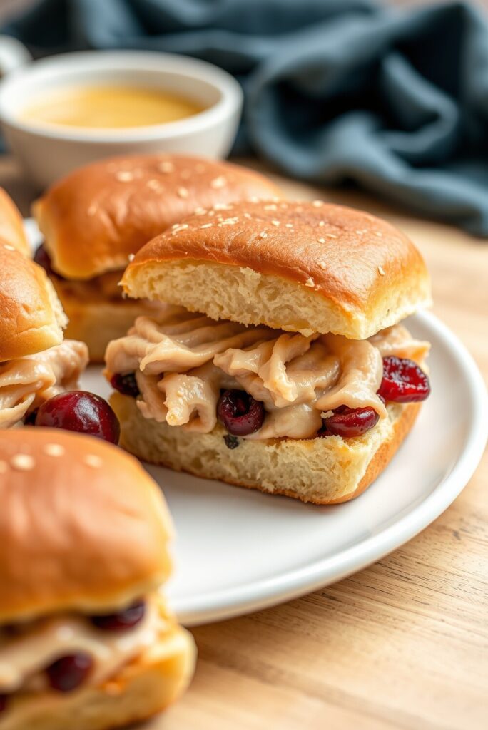 Easy Turkey Cranberry Sliders (The Perfect Holiday Appetizer!) 2 Turkey Cranberry Sliders