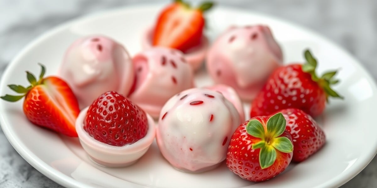 Healthy Strawberry yoghurt Bite Recipe
