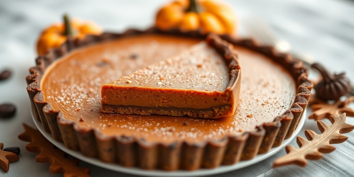Dark Chocolate Pumpkin Tart Recipe For A Delicious Fall Dessert 1 Dark Chocolate Pumpkin Tart