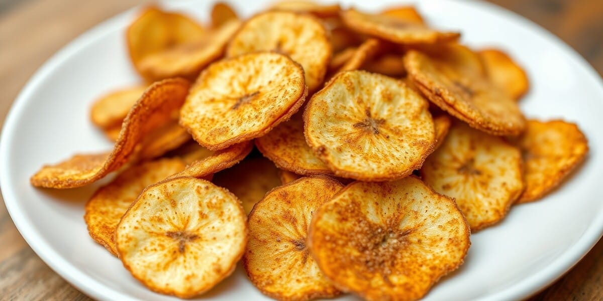 Crispy Cinnamon Sugar Banana Chips
